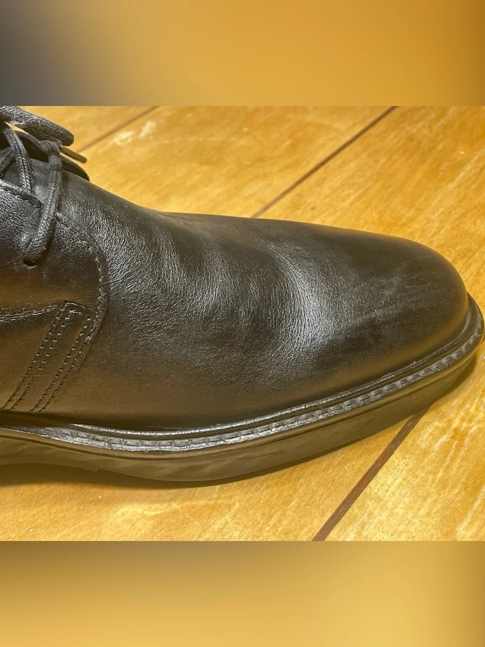 Ecco Men's St.1 Hybrid Black Leather Chukka Boots GTX GoreTex US 9-9.5 EU 43 EUC